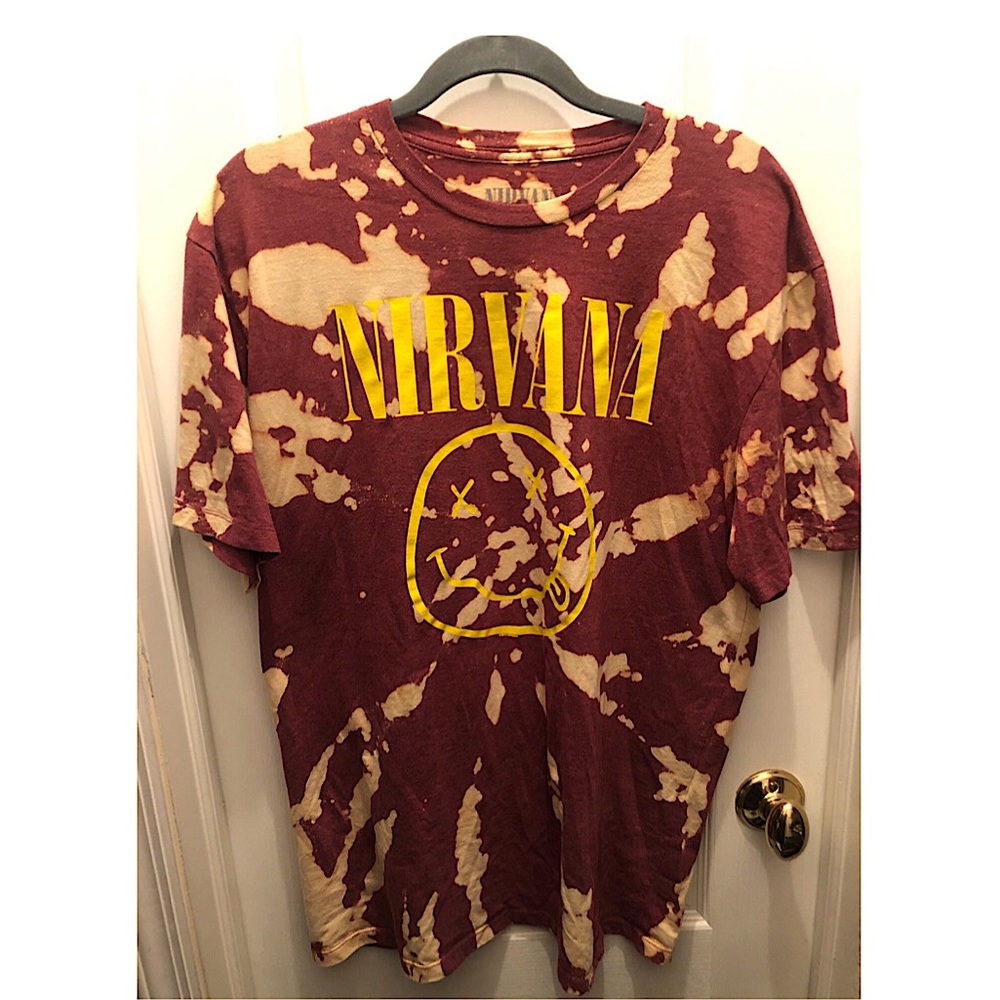 Graphic acid washed Nirvana tee